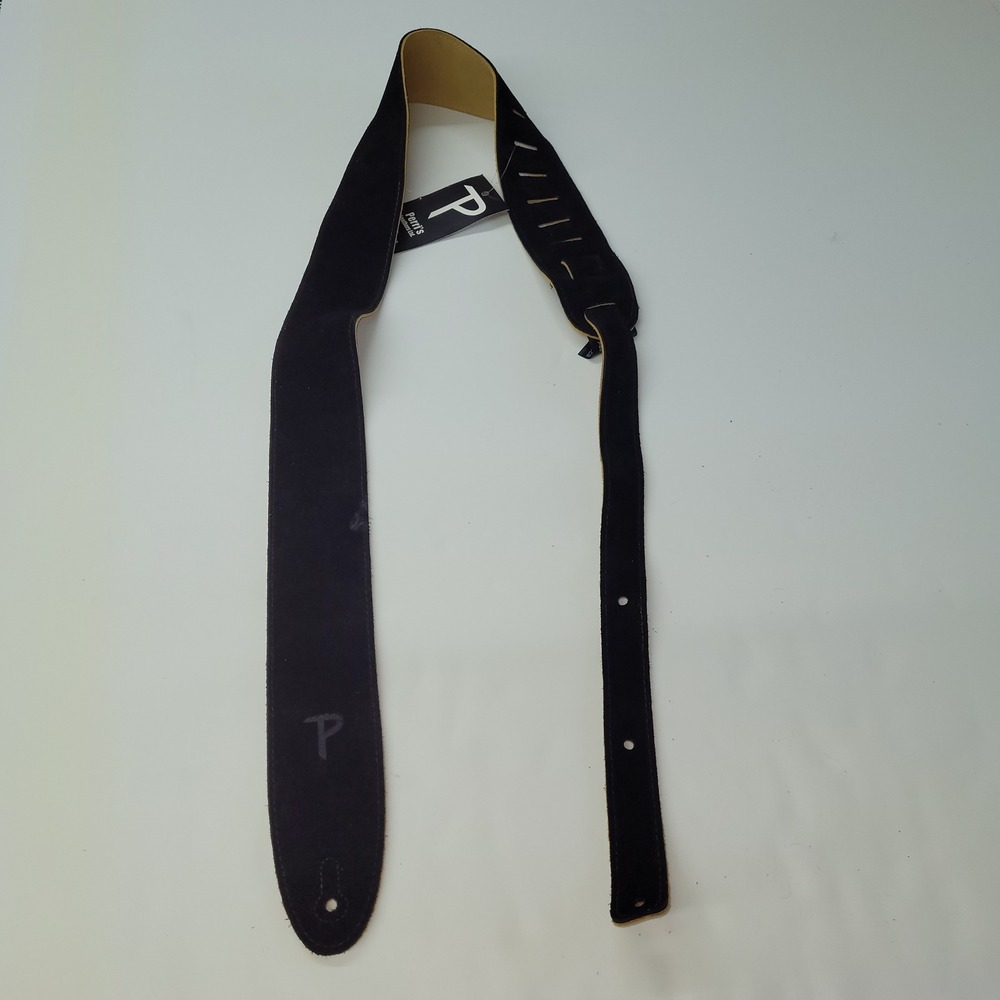 Guitar Strap Perris Leathers LTD Black Suede Leather 3" BBS-202 Made in‎ Canada